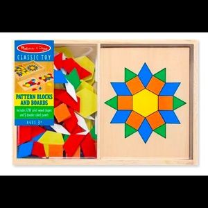Melissa and Doug pattern blocks and boards